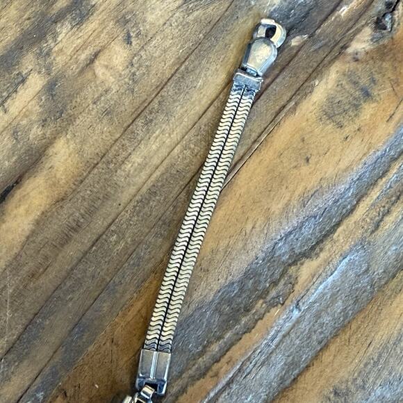 Vintage JB Champion 1/20 12kt Gold Filled Two Chain Watch Band - Picture 5 of 9